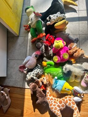 16 pcs stuffed animals Ganz, ty, webkinz, build a bear looney tunes